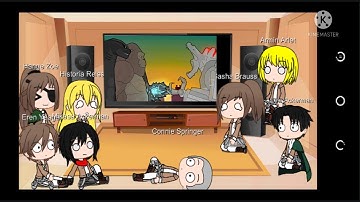 Aot react to Mechagodzilla... But Its On Low Budget (Godzilla VS Kong)