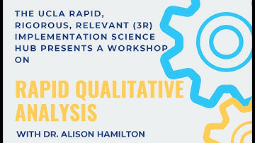 Rapid Qualitative Analysis Workshop