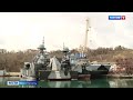 Ракетный корабль на воздушной подушке «Бора» проходит ходовые испытания в Севастополе