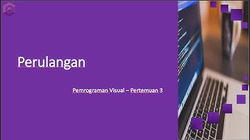 Pemrograman Visual - Pertemuan 3