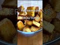 How to Make Homemade Croutons #shorts #recipeshorts #croutons #homemadecooking #recipesin30seconds