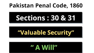 Sections 30 & 31 of PPC