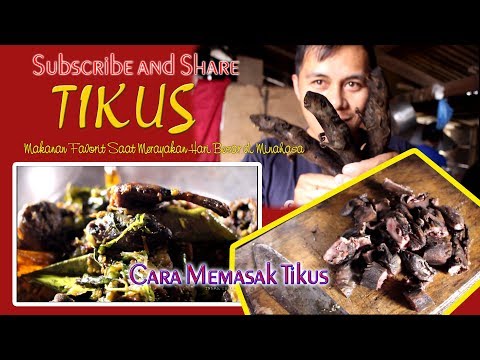 TIKUS Bumbu RW, Makanan Favorit Saat Merayakan Hari Besar di Minahasa // Cara Memasak Tikus