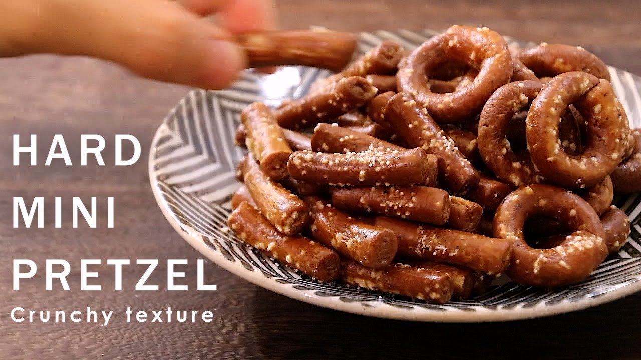 クリスピー【ミニプレッツェル】ザクザク美味しい止まらない！//How to make hard mini pretzel-Crunchy texture