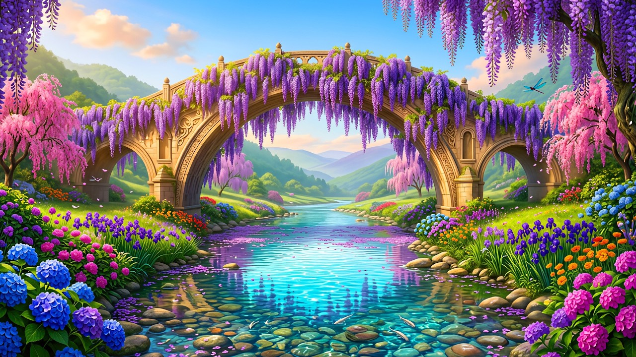 (Без рекламы) Весеннее цветение - Музыкальная терапия 🌿 Успокаивает нервную систему и освежает ду...