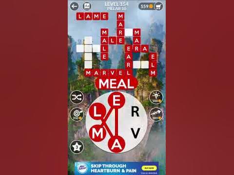 WORDSCAPES LEVEL 154 ANSWERS - YouTube