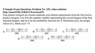Exam P exercise for April 28, 2020