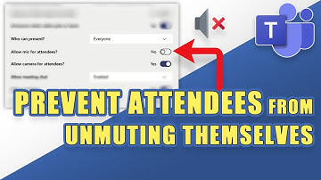 MS Teams - PREVENT Attendees from UNMUTING Themselves (easy!)