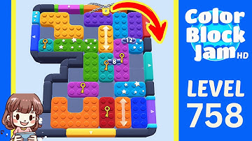 Color Block Jam Level 758 Solution Walkthrough