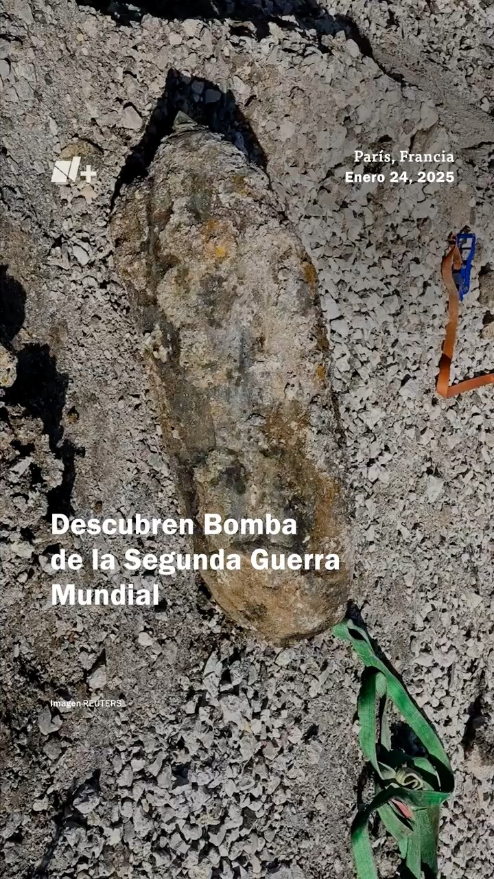 Descubren bomba de la segunda guerra mundial en París y genera caos ferroviario - N+ #shorts