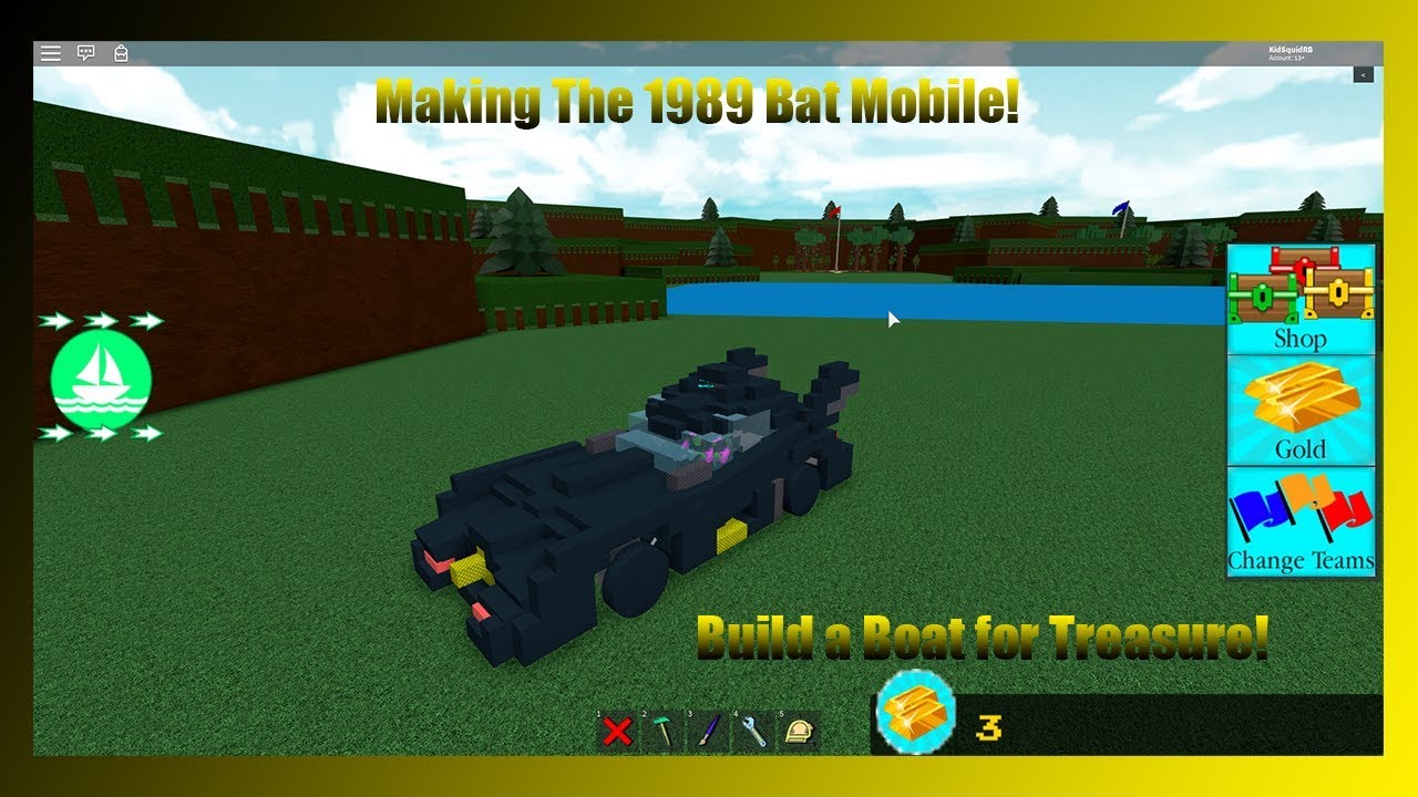 Making The 1989 Bat Mobile Build A Boat Youtube - roblox batman 1989