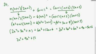 College Algebra 6.4 Mathematical Induction part 3.avi