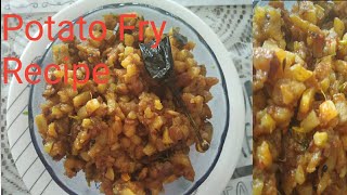 Simple&Tasty Potato/Aloo Fry Recipe In Telugu|బంగాళదుంప ఫ్రై ఇలా చేయండి roti,పప్పు లోచాలాబాగుంటుంది|