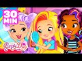 Sunny Day&#39;s Best Hairdos! 🎀 w/ Rox, Blair &amp; Doodle | 30 Minute Compilation | Shimmer and Shine