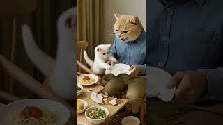 #reels #ai #aianimation #aigenerated #aishorts #aivideo #kids #eating #kidsvideo #cat #cute