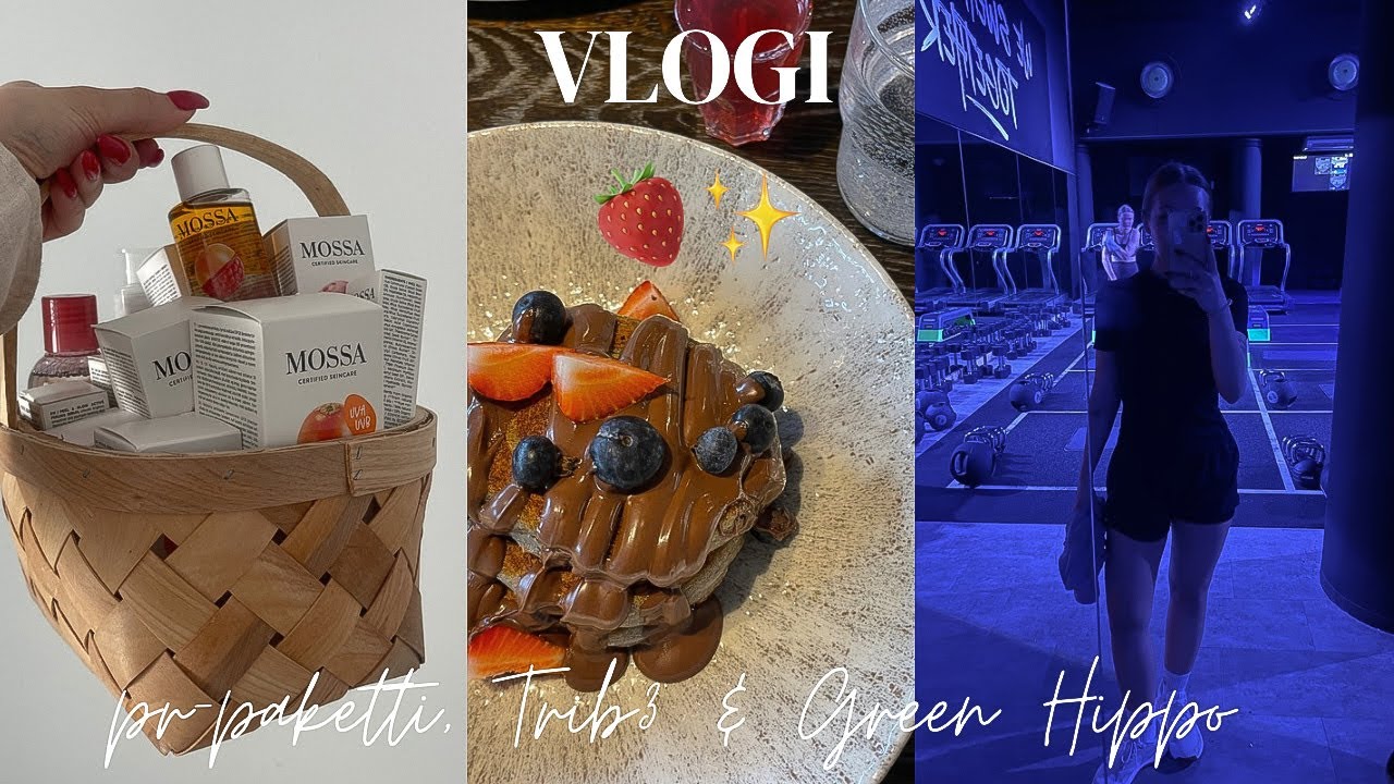 VLOGI | Mossan pr-paketti, Trib3 ryhmäliikunta & Green hippo