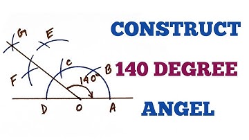 HOW TO CONSTRUCT 140 DEGREE ANGLE//USING PENCIL COMPASS// In Hindi