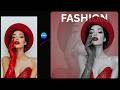 canva tutorial : how to make fashion poster design/ Canva tutorial for beginner.