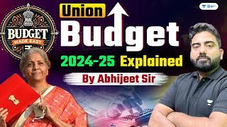 Union Budget 2024 | Union Budget 2024-25 Explained | Union Budget Highlights 2024 | By Abhijeet Sir