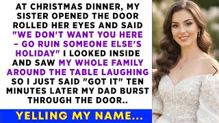 My sister barred me from Christmas—until I came back with proof that shattered the lie.
