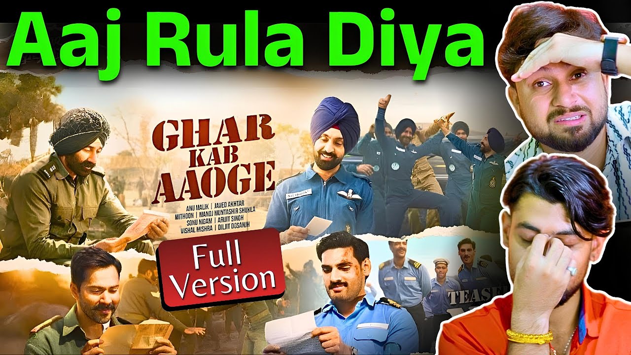 Ghar Kab Aaoge Song Honest Review 😳❤️ | Full Version | Border 2 | The Reacting Bros