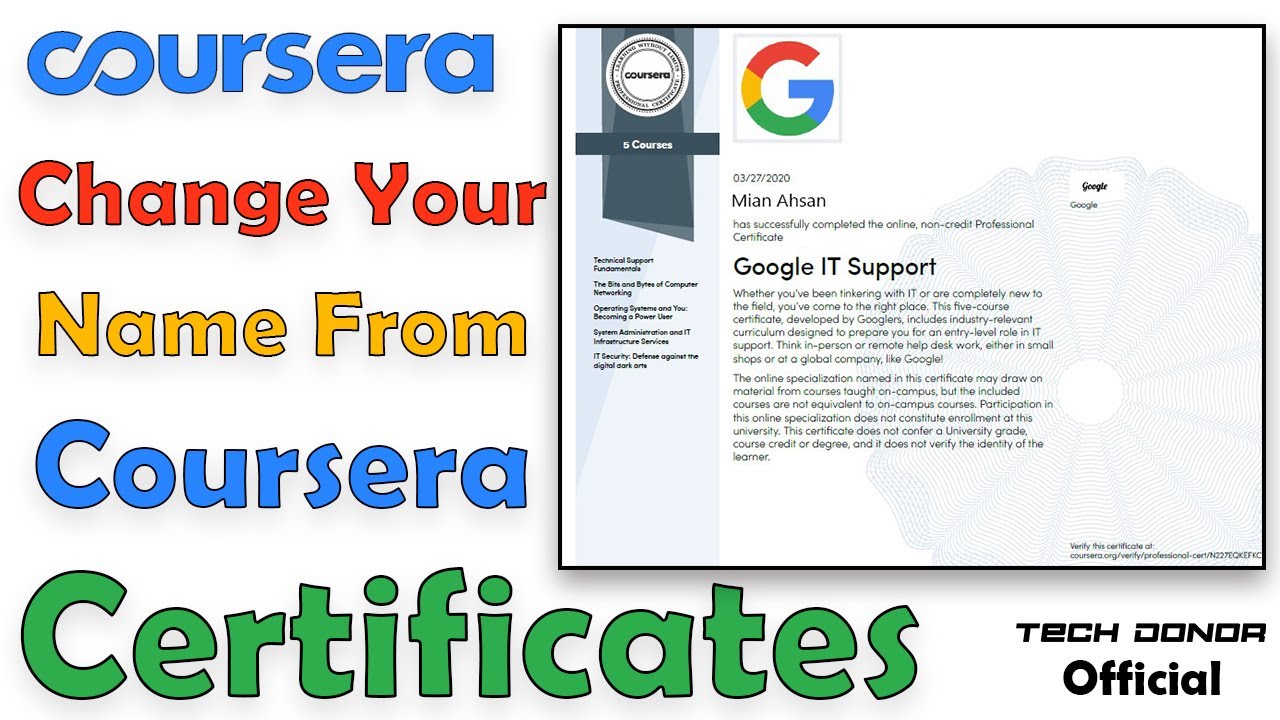 coursera certificate