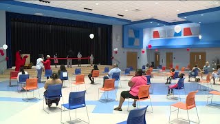 Ribbon cutting at Cardinal Elementary in Richmond, Virginial