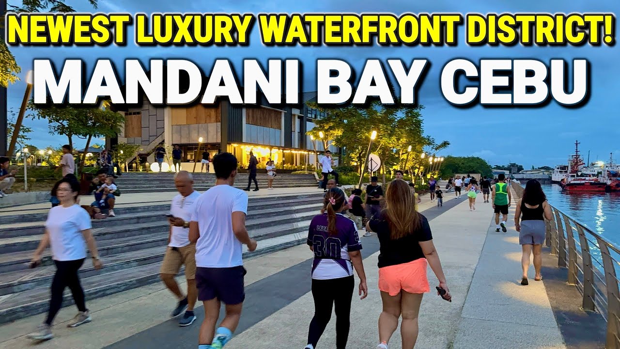 Philippines NEWEST LUXURY WATERFRONT DISTRICT in CEBU! Mandaue City’s Amazing Mandani Bay Boardwalk