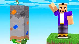 Can We Beat Minecraft in an UPSIDE-DOWN CHUNK?