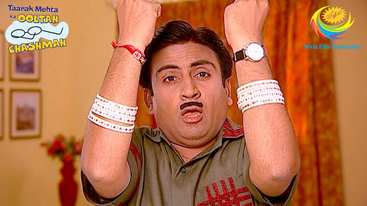 Jethalal wears Dayas Bangles  Taarak Mehta Ka Ooltah Chashmah  Jetha Rocks