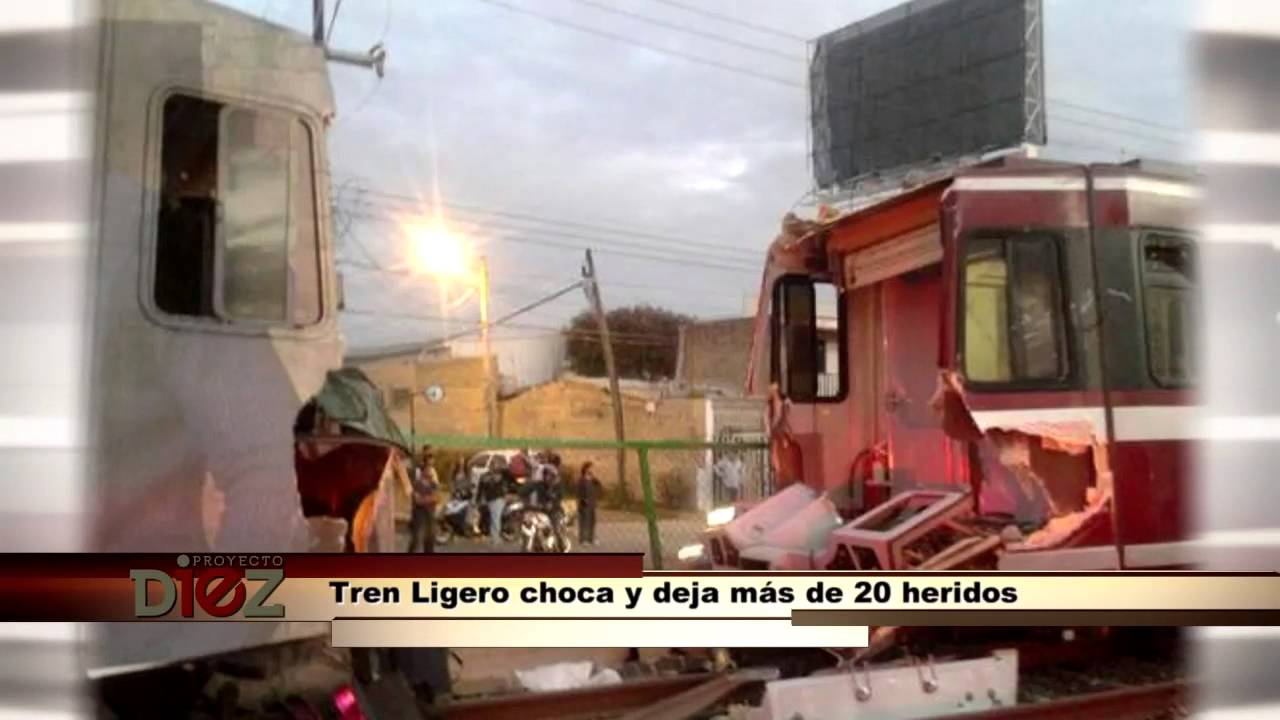 Choque de dos vagones del Tren Ligero deja 27 heridos en Zapopan YouTube