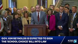 Gov. Kim Reynolds is expected to sign the 'school choice' bill into law