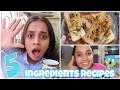 I made and ate only 5 INGREDIENTS Recipes for 24 hours😱 |gopsvlog