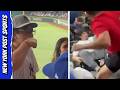Yankees fans BRUTALLY beaten up by Texas Rangers fans!