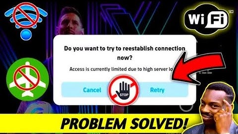 How To Fix Access Is Currently Limited Due To High Server Load | Fix eFootball Opening Problem😈💯