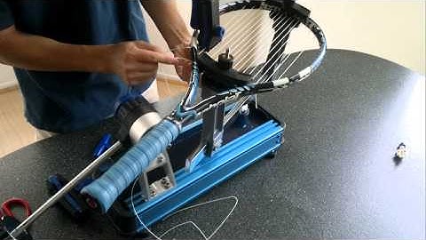 2 Pieces Tennis Stringing Using Gamma X-2 Part 1