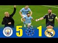 فـضـيـحـة كروية مانشستر سيتي 5 1 ريال مدريد ذهاب واياب موسم 2023 وجنون حفيظ دراجي FHD