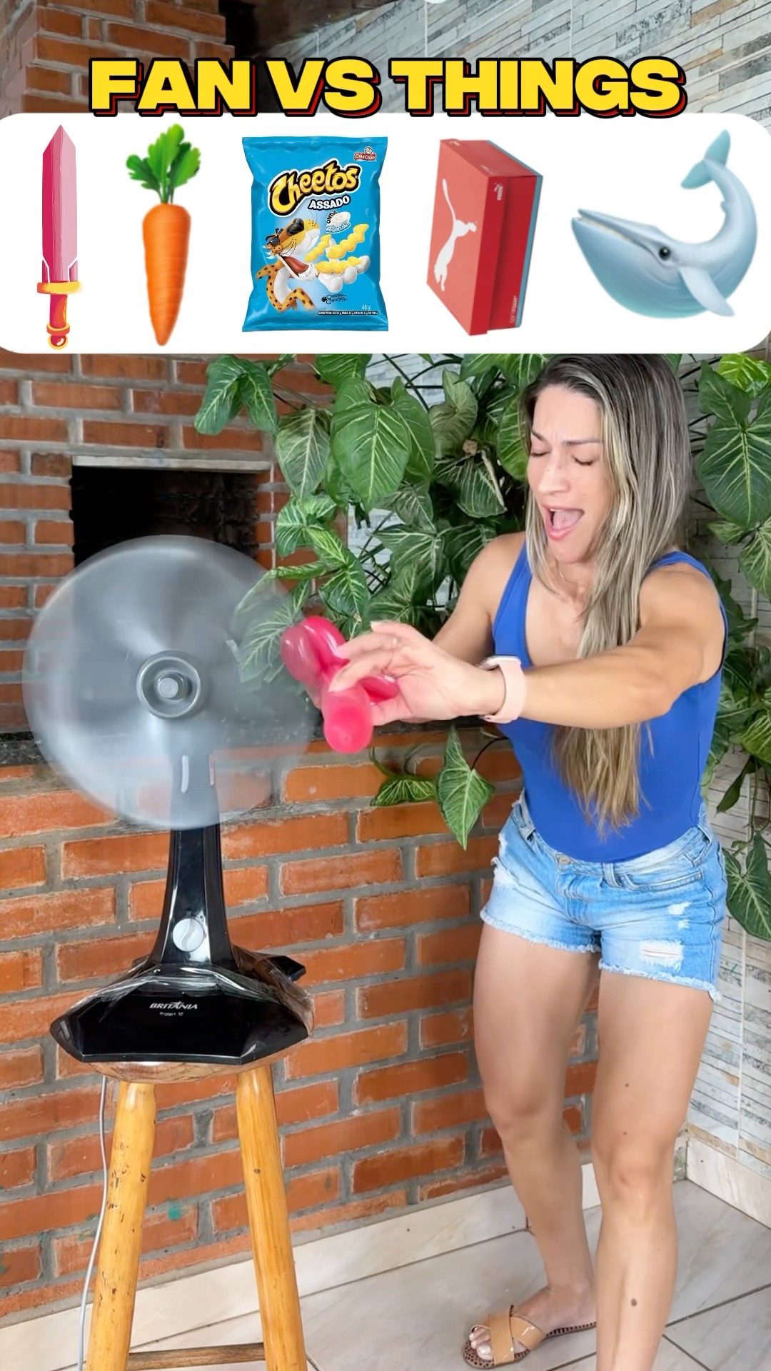 Quais itens a hélice vai cortar?!? #shorts #challenge
