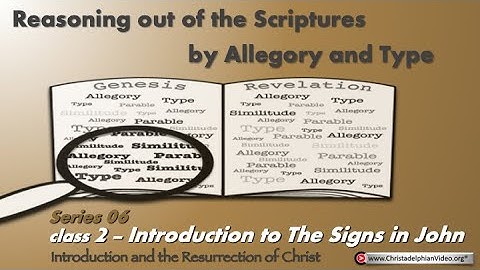 Reasoning from the scriptures by allegory and type Series #6 