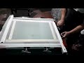 How to make Mesh Screen Using Aluminum Frame and Mesh Stretcher for Silk Screen Printing