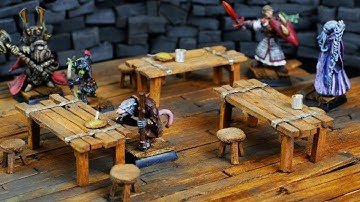 How to Make Tavern Furniture (and soup I guess) for D&D & Mordheim