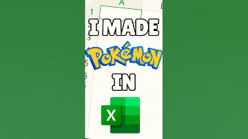 I made Pokemon in Excel! #excelgaming