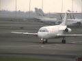 Pelita Air plane (Fokker-28) for taking off