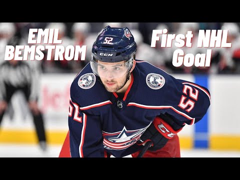 Emil Bemstrom #52 (Columbus Blue Jackets) first NHL goal 07/11/2019