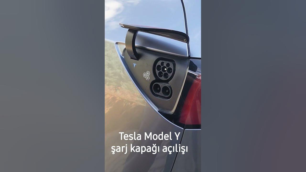 Tesla model Y Şarj kapagi açilimi 