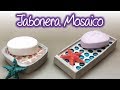 Jabonera mosaico de cemento, Concrete Mosaic soap dish