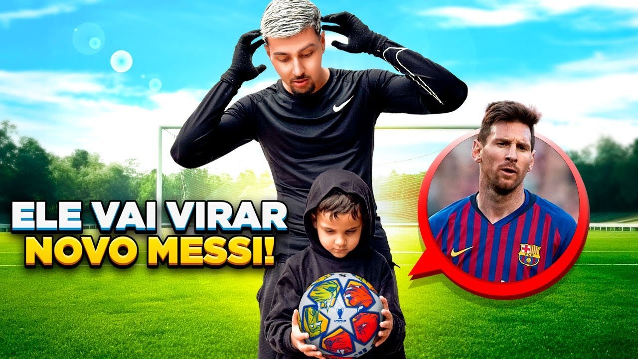 TENTANDO TRANSFORMAR MEU IRMÃO NO NOVO MESSI!