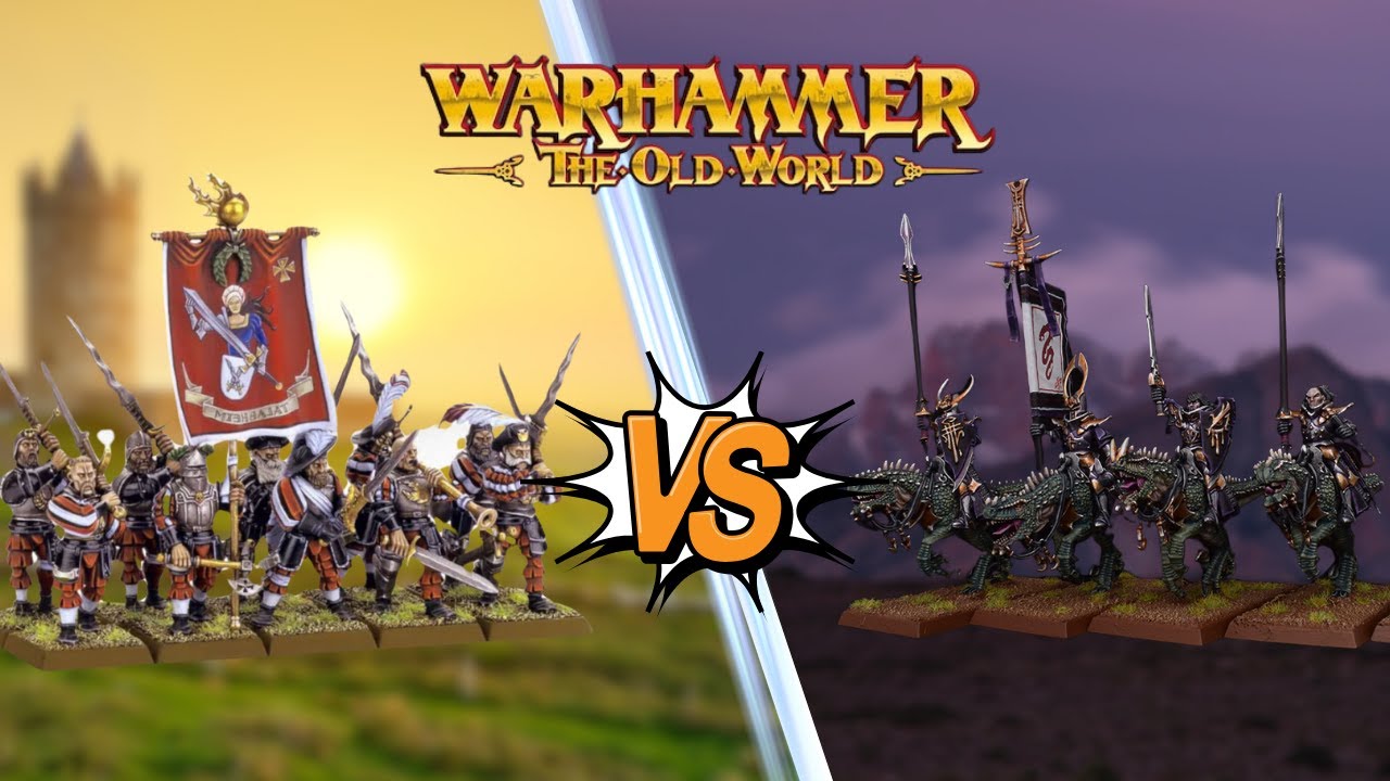 Old World Live Battle Report: The Empire vs Dark Elves - YouTube