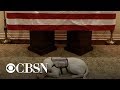 President Bush's service dog Sully guards his casket President Bush's service dog Sully guards his casket