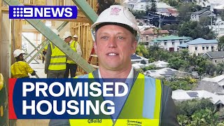 Hundreds of homes promised in Queensland amid housing crisis | 9 News Australia